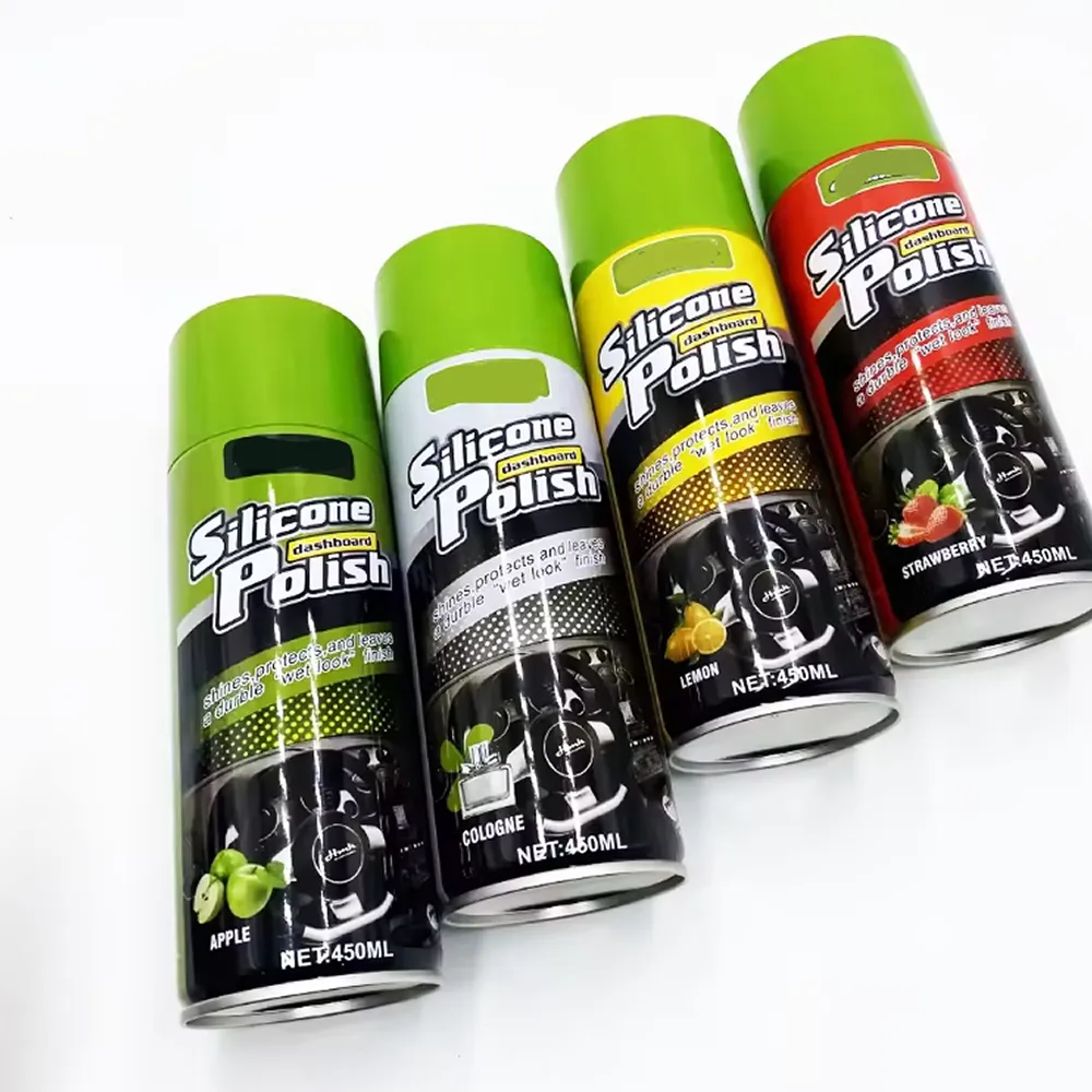450Ml High Gloss Shine Silicone Dashboard Polish - White Sy-Qjyp208