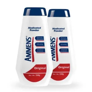 Ammens Medicated Talcum Powder for Deodorizing and Refreshing Protection 2 Units / 250 g-277116