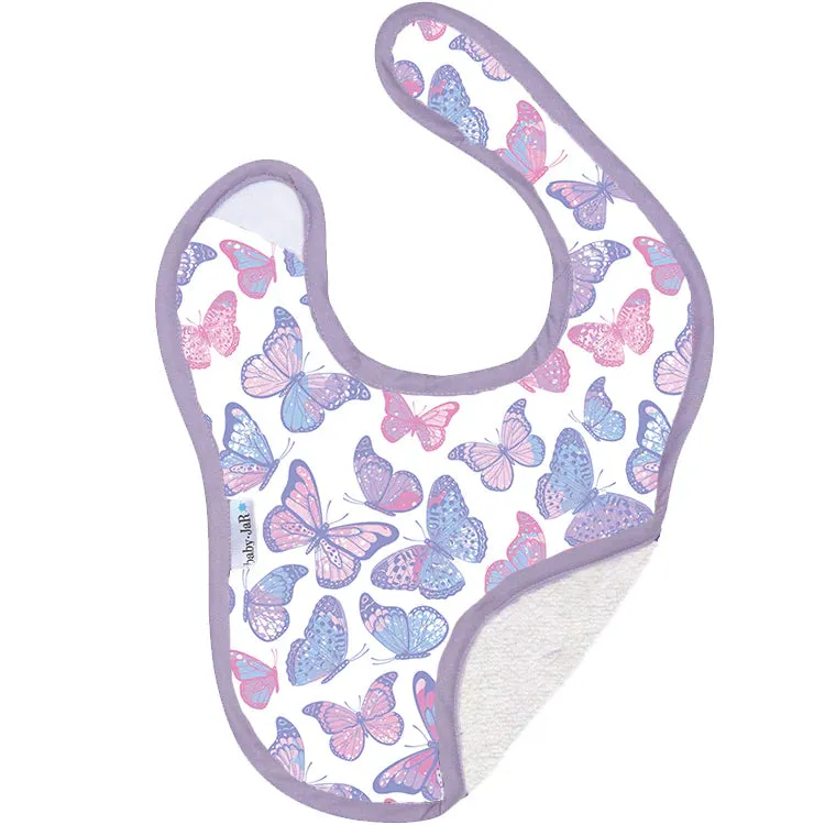 Baby Jar Feeding Bib in Butterflies