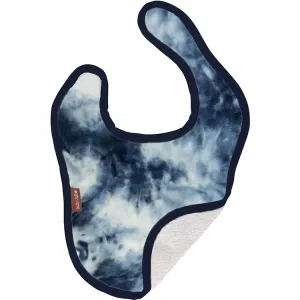 Baby Jar Feeding Bib in Navy Tie Dye