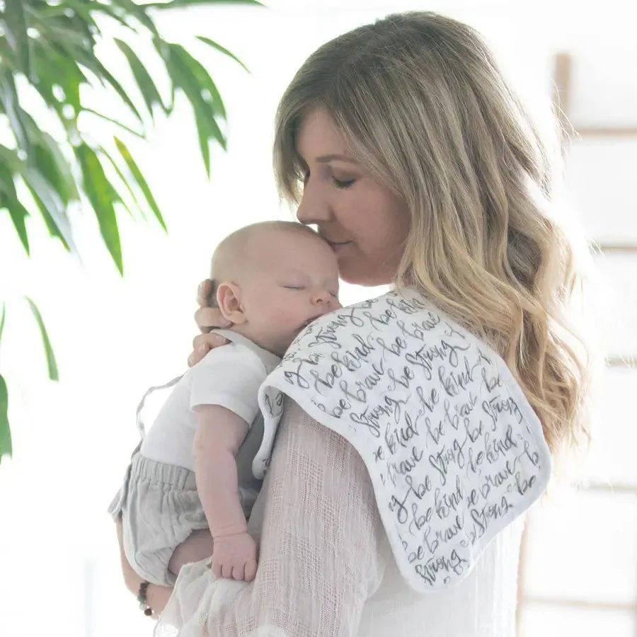 Bebe Au Lait Just Be   Leaves Muslin Burp Cloths