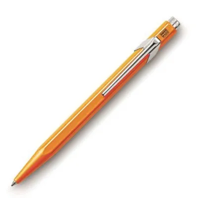 Caran d'Ache 849 Metal Ballpoint Pen - FLU Orange