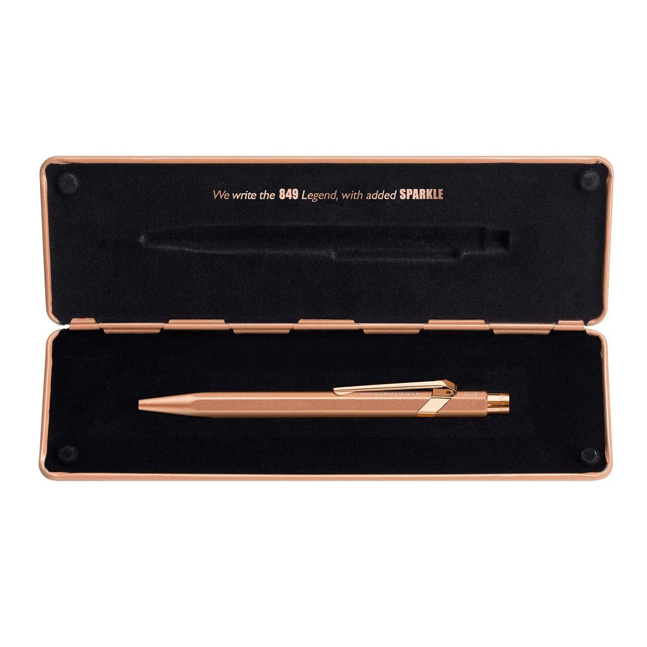 Caran d'Ache Brut Rosé Ballpoint Pen with Holder