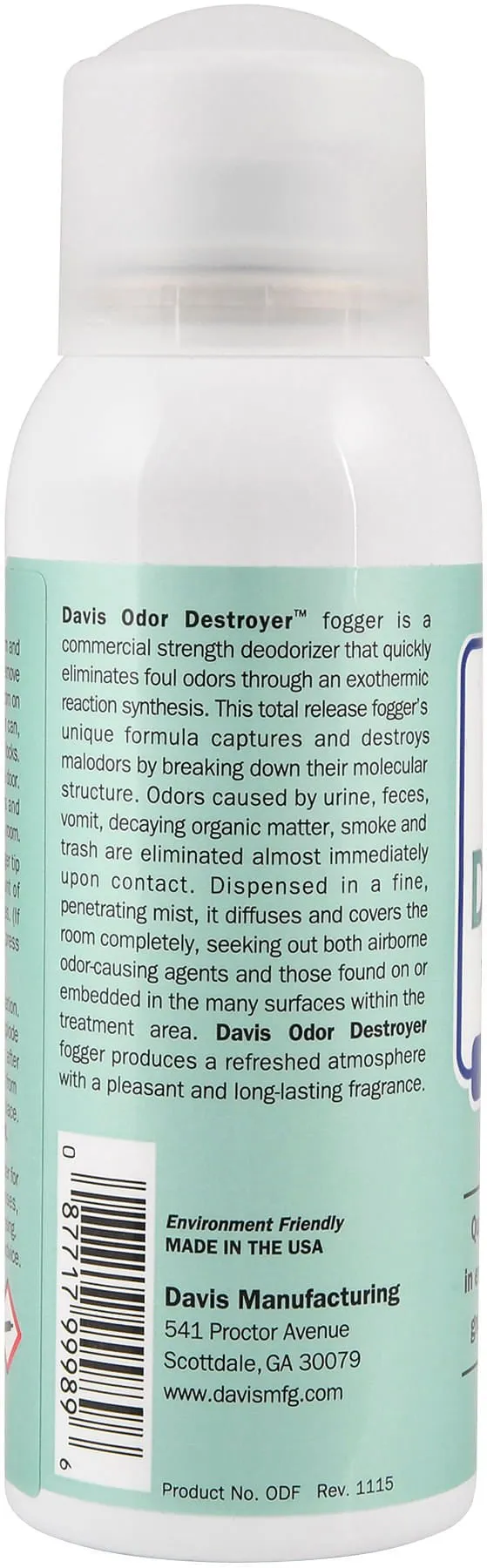 Davis Odor Destroyer Fogger, 3 oz