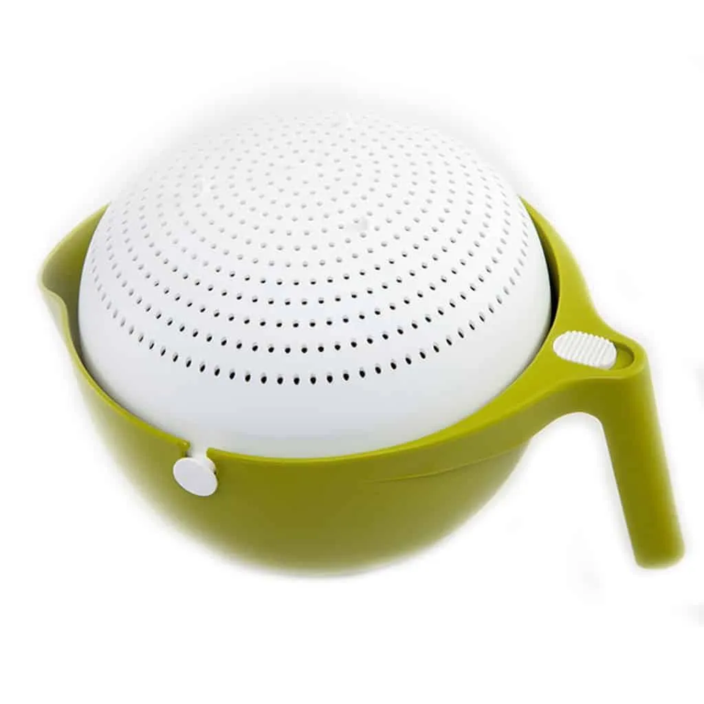 Double Drain Strainer Basket