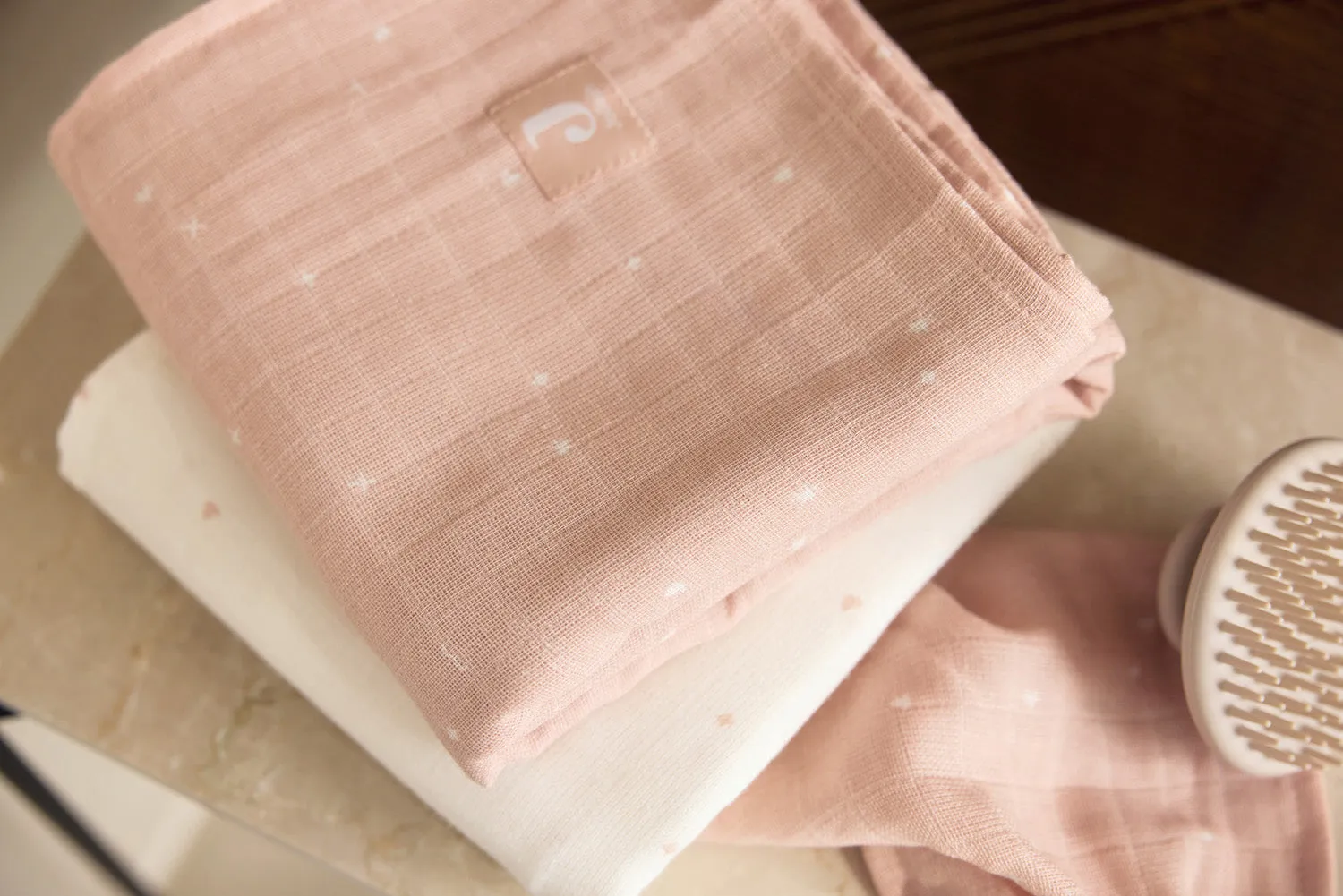Mouth Cloth Muslin 31x31cm Twinkling - Wild Rose - 3 Pack