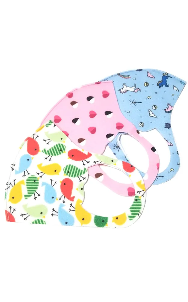 MSK07-01 Kids Mixed Pattern Reusable & Washable Face Mask (12pcs/1pk)