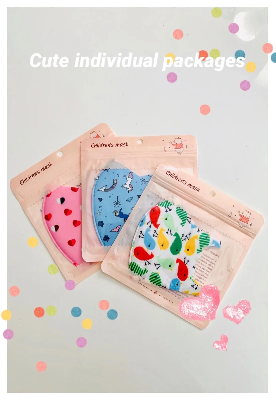 MSK07-01 Kids Mixed Pattern Reusable & Washable Face Mask (12pcs/1pk)