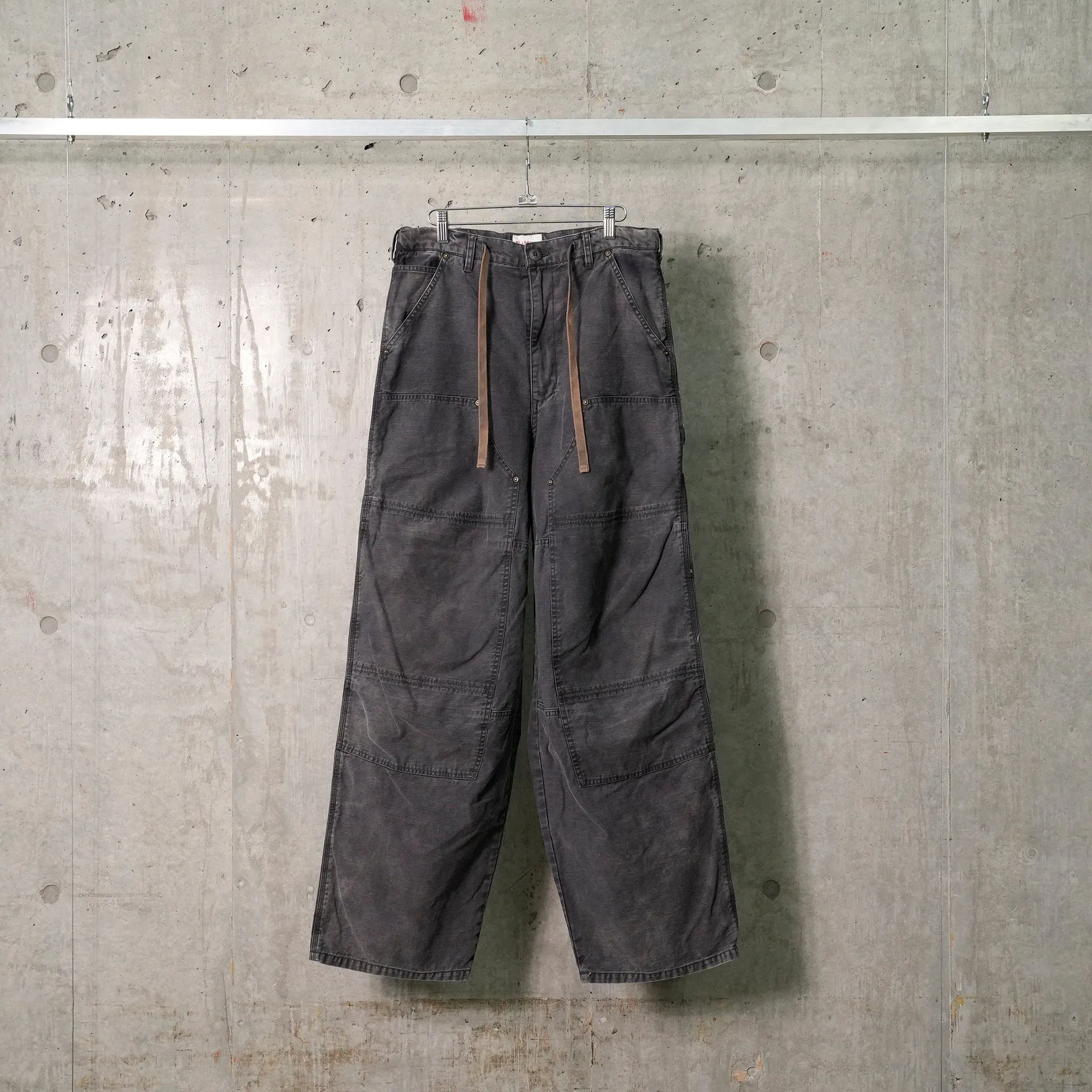 STAIN PAINTER PANTS / BLACK