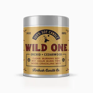 Wild One | Orchid   Cedarwood 14oz Soy Candle