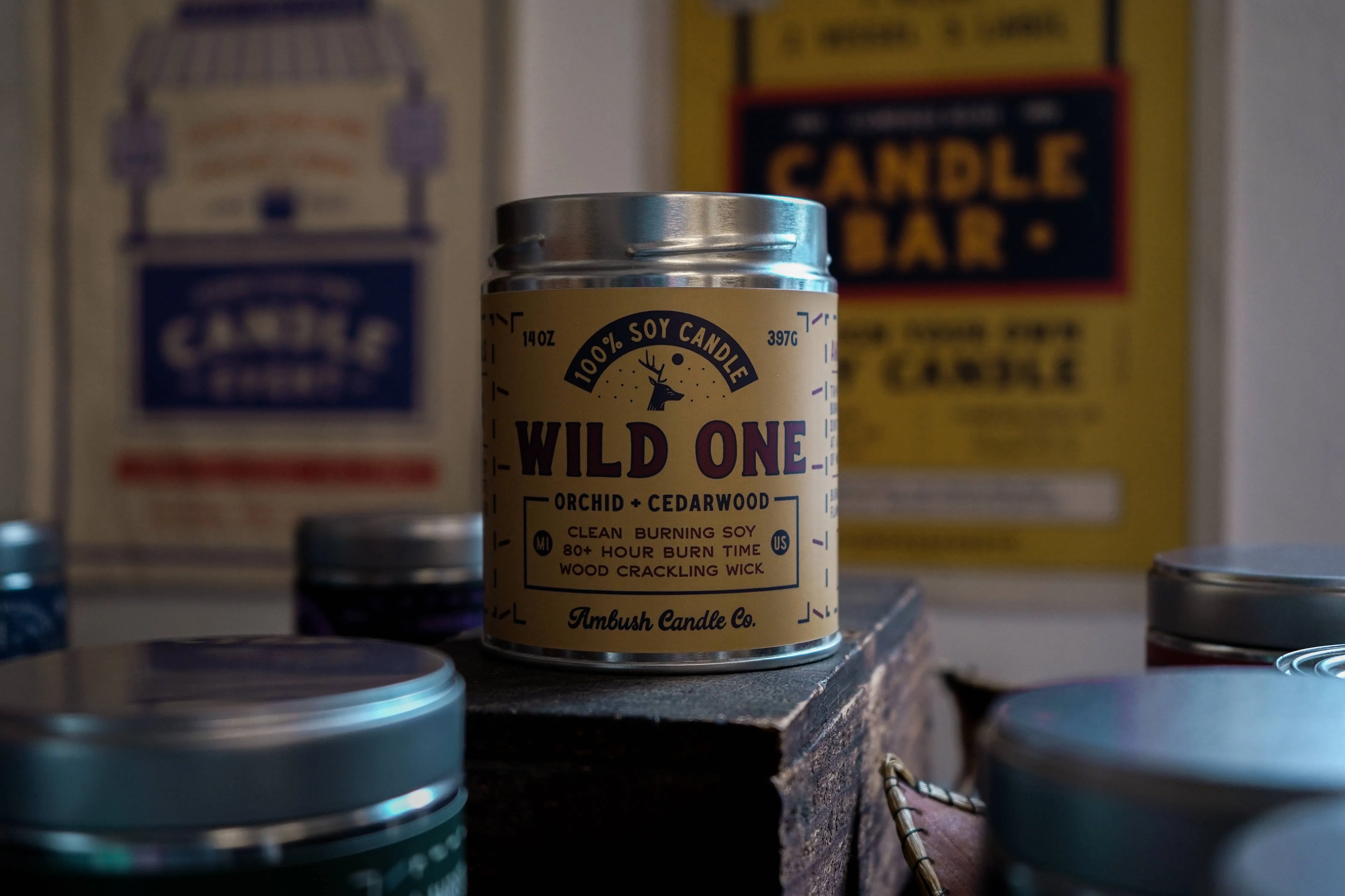 Wild One | Orchid   Cedarwood 14oz Soy Candle