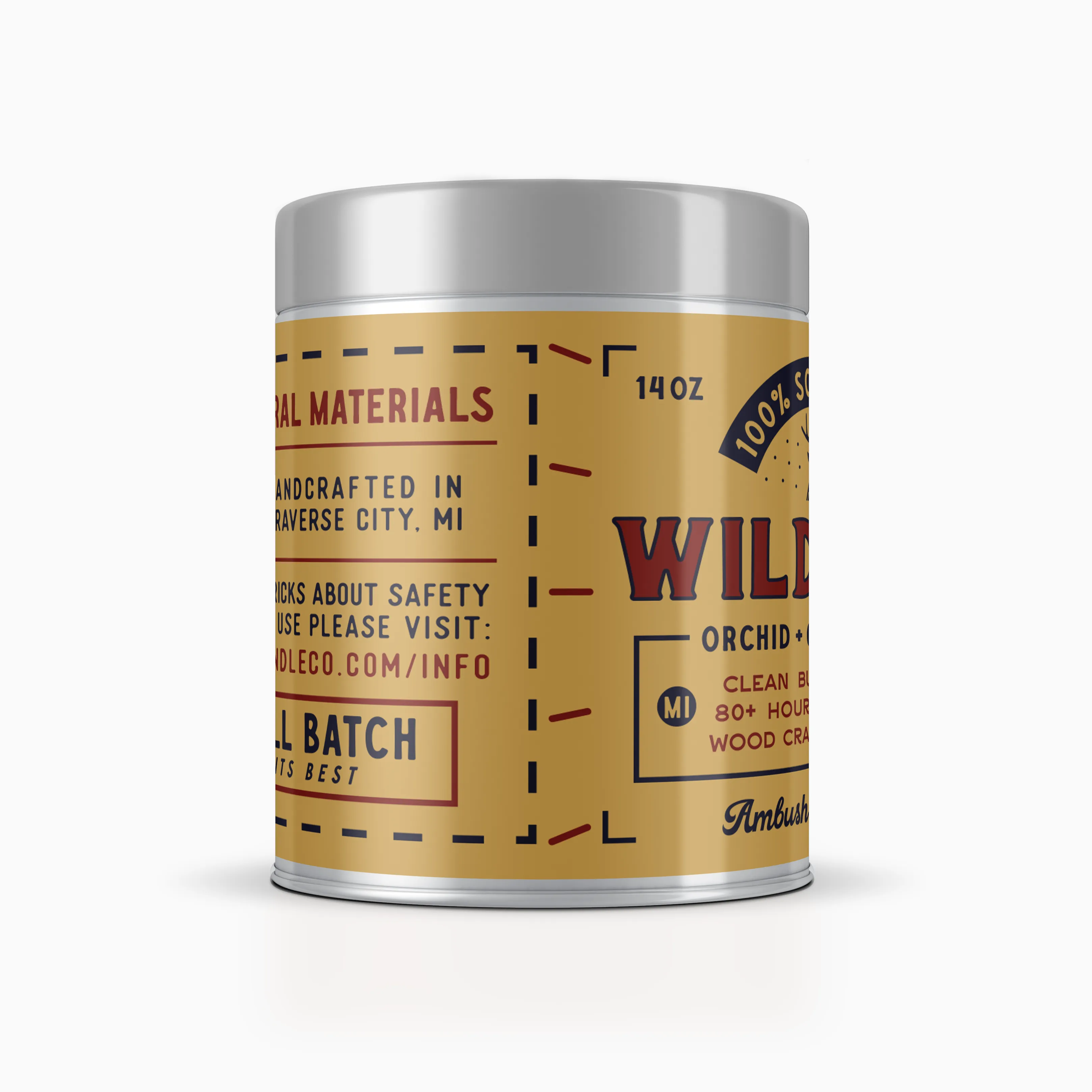 Wild One | Orchid   Cedarwood 14oz Soy Candle